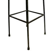 Load image into Gallery viewer, Mid-Century French Pair of Wrought Iron and Rattan Bar Stools