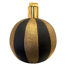 Load image into Gallery viewer, 1950s Pair of Spherical Black and Gold Ceramic Table lamps, Italian