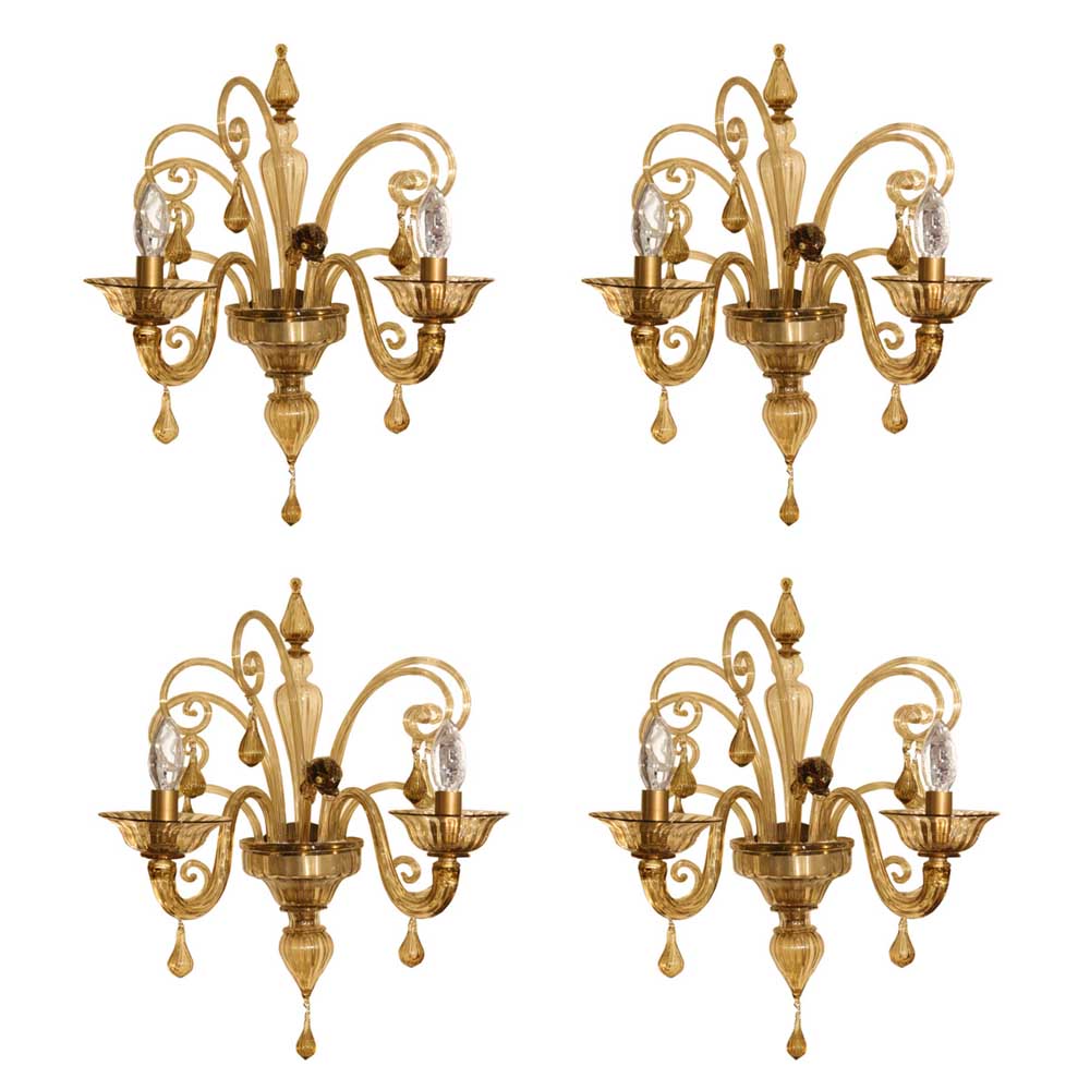 A Set Of Four Venetian Sconces