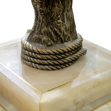 Load image into Gallery viewer, 1960s Bronze Dining Table with Onyx Square Base by Soher, Spain