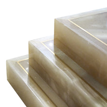 Load image into Gallery viewer, 1960s Bronze Dining Table with Onyx Square Base by Soher, Spain