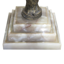 Load image into Gallery viewer, 1960s Bronze Dining Table with Onyx Square Base by Soher, Spain