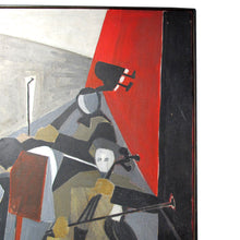 Load image into Gallery viewer, 1950 Very large Oil on Canvas “L’Orchestre” by Francois Jacquemin, French