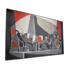 Load image into Gallery viewer, 1950 Very large Oil on Canvas “L’Orchestre” by Francois Jacquemin, French