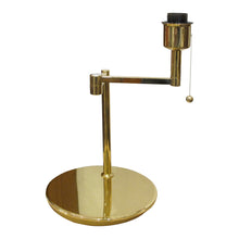 Load image into Gallery viewer, 1970s Pair of Large Brass Bracket Table Lamps, Swedish, 1970s