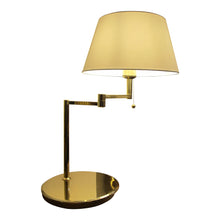 Load image into Gallery viewer, 1970s Pair of Large Brass Bracket Table Lamps, Swedish, 1970s