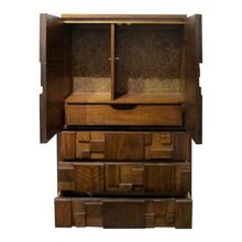 Load image into Gallery viewer, 1960s “Staccato” Tall Cabinet Designed by Paul Evans for Lane, American