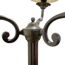 Load image into Gallery viewer, Pair of Large Three Arms Solid Bronze Table Lamps circa 1900, French