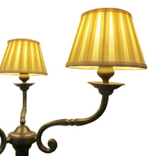 Load image into Gallery viewer, Pair of Large Three Arms Solid Bronze Table Lamps circa 1900, French