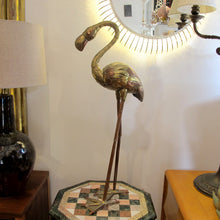 Load image into Gallery viewer, 1970s Brass Flamingo Sculpture by Sergio Bustamante, Mexican