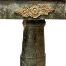 Load image into Gallery viewer, 1880s Italian Carved Marble and Bronze Ormolu Octagonal Side Table/Pedestal