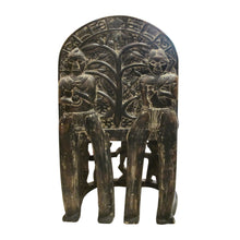 Load image into Gallery viewer, Early 1900s Hand-Carved African Tribal Chairs with Intricate Figurative Detailing