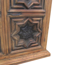 Load image into Gallery viewer, 1960s Spanish Sideboard with Geometric Carved Doors