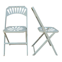 Load image into Gallery viewer, Set of Eight French Metal Folding Garden Chairs, 1950s