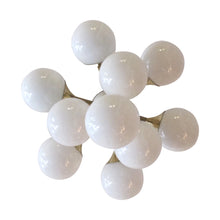 Load image into Gallery viewer, 1970s Swedish Brass Chandelier with Opaline Glass Globes