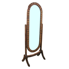 Load image into Gallery viewer, Mid-Century French Bamboo Cheval Mirror, 1960s