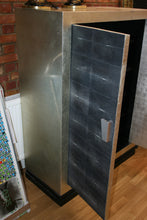 Load image into Gallery viewer, Tall 1940s Galuchat and Silver leaf cabinet