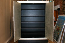 Load image into Gallery viewer, Tall 1940s Galuchat and Silver leaf cabinet