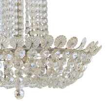 Load image into Gallery viewer, Austrian Art Deco Crystal Basket Chandelier with Faceted Beads, 1930s