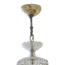 Load image into Gallery viewer, Austrian Art Deco Crystal Basket Chandelier with Faceted Beads, 1930s