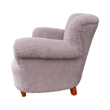 Load image into Gallery viewer, Pair of 1950s Swedish armchairs in Taupe Bouclé Fabric