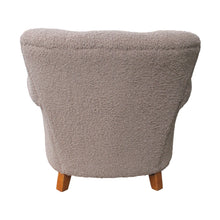Load image into Gallery viewer, Pair of 1950s Swedish armchairs in Taupe Bouclé Fabric