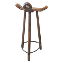 Load image into Gallery viewer, Set of 6 Sculptural Barstools by Sergio Rodrigues in Brazilian Hardwood