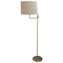 Load image into Gallery viewer, Pair of 1970s Swedish Brass Floor Lamps with Adjustable Swivel Arms
