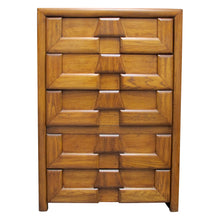 Load image into Gallery viewer, 1960s Lane Oak Tallboy Chest of Drawers – Mid-Century Modern, American