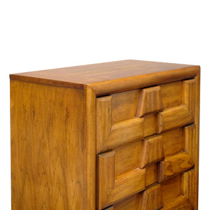 1960s Lane Oak Tallboy Chest of Drawers – Mid-Century Modern, American