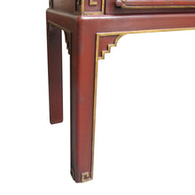 Load image into Gallery viewer, 1950s Swedish-made Chinoiserie Drinks Cabinet with Carved Panels
