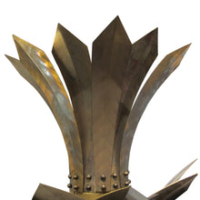 Load image into Gallery viewer, - Pair of Large French Mid-Century Brass Wall Sconces with Stylised Leaf Design, 1950s