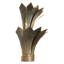 Load image into Gallery viewer, - Pair of Large French Mid-Century Brass Wall Sconces with Stylised Leaf Design, 1950s