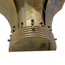 Load image into Gallery viewer, - Pair of Large French Mid-Century Brass Wall Sconces with Stylised Leaf Design, 1950s
