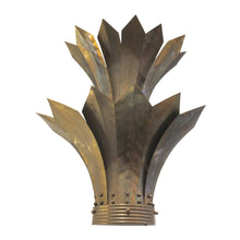 Load image into Gallery viewer, - Pair of Large French Mid-Century Brass Wall Sconces with Stylised Leaf Design, 1950s