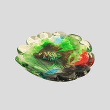 Load image into Gallery viewer, Murano glass bowl with aquarium fusion