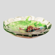 Load image into Gallery viewer, Murano glass bowl with aquarium fusion