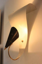 Load image into Gallery viewer, Pair of Riccio wall lights attributed to Gilardi Barzaghi.
