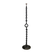 Load image into Gallery viewer, 1950s Belgian Industrial Floor Lamp with Naval Chain Link Base