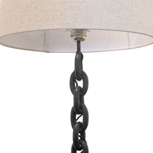 Load image into Gallery viewer, 1950s Belgian Industrial Floor Lamp with Naval Chain Link Base