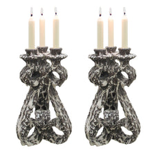 Load image into Gallery viewer, Pair of 1950s Fat Lava Candlesticks by Marius Giuge from Vallauris, French