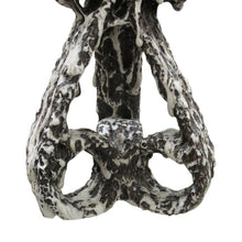 Load image into Gallery viewer, Pair of 1950s Fat Lava Candlesticks by Marius Giuge from Vallauris, French