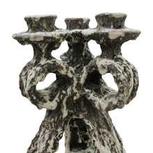 Load image into Gallery viewer, Pair of 1950s Fat Lava Candlesticks by Marius Giuge from Vallauris, French