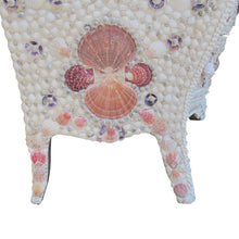 Load image into Gallery viewer, Pair of 1920s Swedish Bombe Chests with Marble Tops and Seashell Embellishment