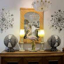 Load image into Gallery viewer, 1960s Elegant Twin Shell Globes with Handcrafted Coastal Art, English