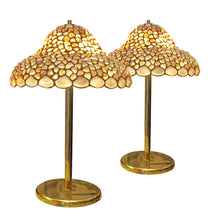 Load image into Gallery viewer, Pair of Large Handcrafted Seashell Table Lamps, 1970s English