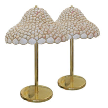 Load image into Gallery viewer, Pair of Large Handcrafted Seashell Table Lamps, 1970s English