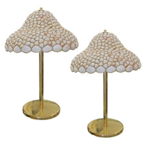 Load image into Gallery viewer, Pair of Large Handcrafted Seashell Table Lamps, 1970s English