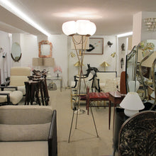 Load image into Gallery viewer, Sculptural Tripod Floor Lamp with Three Glass Globes, Germany 1970s