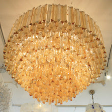 Load image into Gallery viewer, An outstanding Venini Triedri ceiling light.